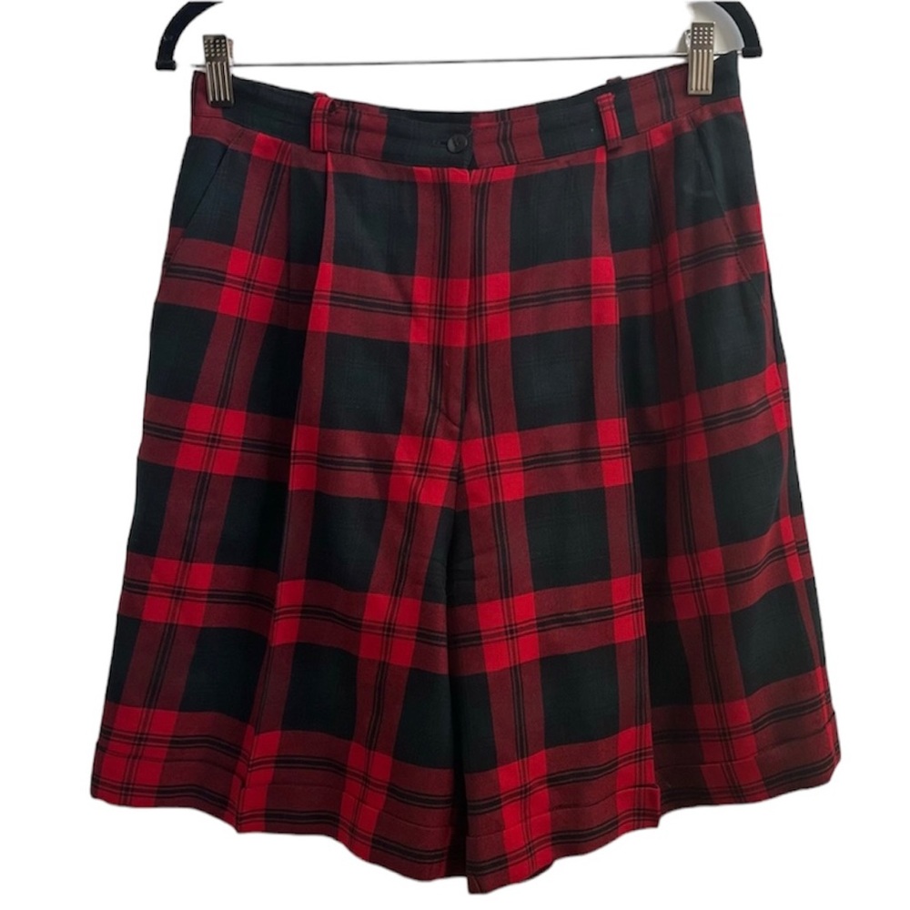 Talbot’s Vintage 90’s Plaid High Waisted Shorts Vintage Size 14